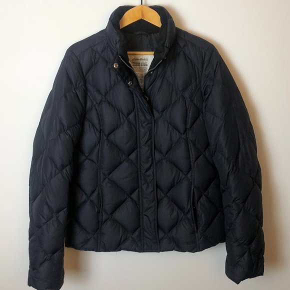 Eddie Bauer 700 Goose Down  Women M TALL Jacket Puffer - Picture 1 of 12